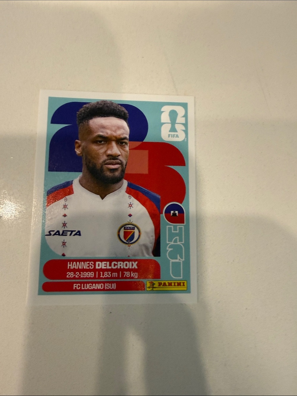 Panini Home Design Sticker - Red and Light Blue